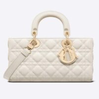 Dior Women CD Lady D-Joy Bag Latte Cannage Lambskin (18)