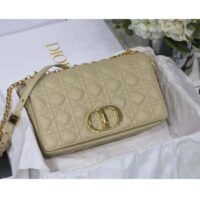 Dior Women CD Large Dior Caro Bag Beige Supple Cannage Calfskin (10)