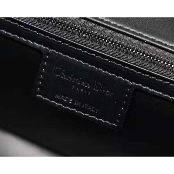 Dior Women CD Large Dior Caro Bag Black Quilted Macrocannage Calfskin (11)