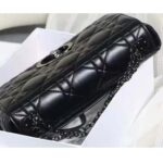 Dior Women CD Large Dior Caro Bag Black Quilted Macrocannage Calfskin – Image 5
