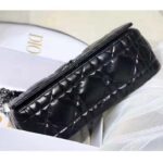 Dior Women CD Large Dior Caro Bag Black Quilted Macrocannage Calfskin – Image 6