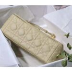 Dior Women CD Medium Dior Caro Bag Beige Supple Cannage Calfskin - Image 8