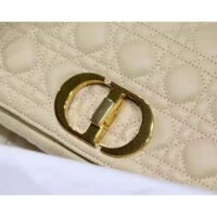 Dior Women CD Medium Dior Caro Bag Beige Supple Cannage Calfskin (3)