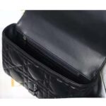 Dior Women CD Medium Dior Caro Bag Black Quilted Macrocannage Calfskin - Imagen 6