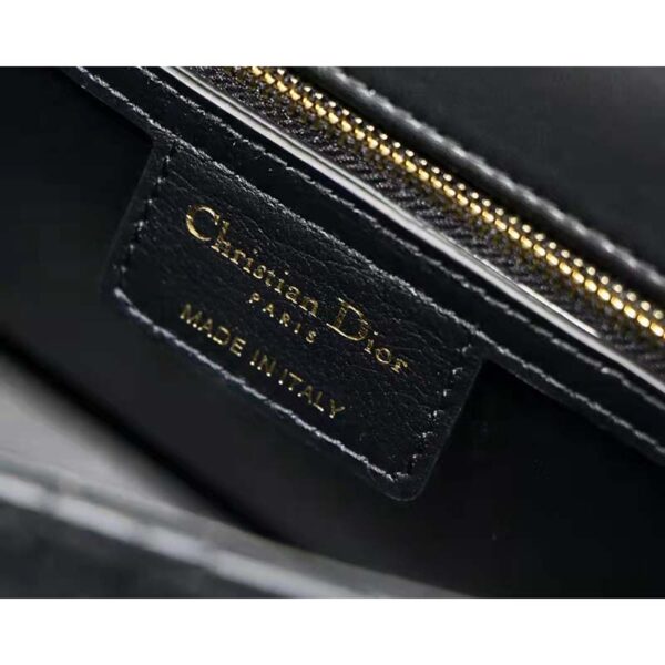 Dior Women CD Medium Dior Caro Bag Black Supple Cannage Calfskin (2)