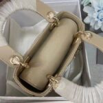 Dior Women CD Mini Lady Dior Bag Pale Yellow Patent Cannage Calfskin – Image 6