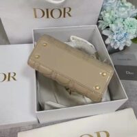 Dior Women CD Mini Lady Dior Bag Pale Yellow Patent Cannage Calfskin (1)
