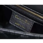 Dior Women CD Small Dior Caro Bag Black Supple Cannage Calfskin - Image 11