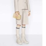 Dior Women CD Small Dior Caro Bag Ivory Supple Cannage Calfskin - Image 11