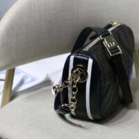 Dior Women CD Small Dior Vibe Hobo Bag Black Cannage Lambskin (3)