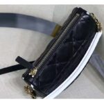 Dior Women CD Small Dior Vibe Hobo Bag Black Cannage Lambskin - immagine 5