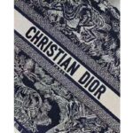 Dior Unisex Large Book Tote Blue Toile De Jouy Reverse Embroidery - Image 9