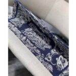 Dior Unisex Large Book Tote Blue Toile De Jouy Reverse Embroidery - Image 7