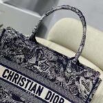 Dior Unisex Medium Book Tote Blue Toile De Jouy Reverse Embroidery - Image 9
