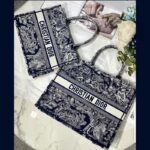 Dior Unisex Medium Book Tote Blue Toile De Jouy Reverse Embroidery - Image 7