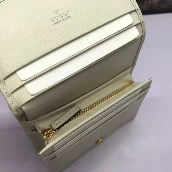 Gucci GG Unisex 1955 Horsebit Card Case Wallet Beige Ebony GG Supreme Canvas (1)