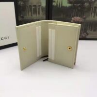 Gucci GG Unisex 1955 Horsebit Card Case Wallet Beige Ebony GG Supreme Canvas (7)