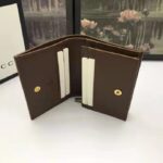 Gucci Unisex 1955 Horsebit Key Case Wallet Beige Ebony GG Supreme Canvas - Image 9