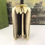 Gucci Unisex 1955 Horsebit Zip Around Wallet Beige Ebony GG Supreme Canvas - Image 8