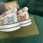 Gucci Unisex Espadrille Multicolor GG Linen Canvas Cord Platform Rubber Bottom - Image 6