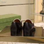 Gucci Unisex GG Loafer Web Interlocking G White Black Leather Green Red Web - Bild 7