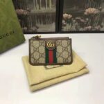 Gucci Unisex GG Ophidia Card Case Beige Ebony GG Supreme Double G - Image 2