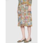 Gucci Women GG Tiger Ballet Flat Horsebit Tiger Flower Beige Ebony Supreme Canvas - Image 11