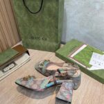 Gucci Women GG Tiger Mid-Heel Slingback Tiger Flower Beige Ebony Supreme Canvas - Image 6