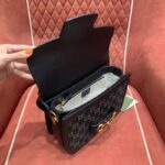 Gucci Women Horsebit 1955 Shoulder Bag Black Ivory GG Denim Jacquard – Bild 11