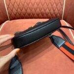 Gucci Women Jackie 1961 Mini Shoulder Bag Black Ivory GG Denim Jacquard - Image 10