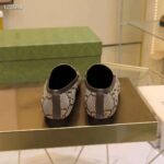 Gucci Unisex Maxi GG Jordaan Loafer Camel Ebony Maxi Canvas Canvas - Image 7
