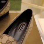 Gucci Unisex Maxi GG Jordaan Loafer Camel Ebony Maxi Canvas Canvas - Image 10