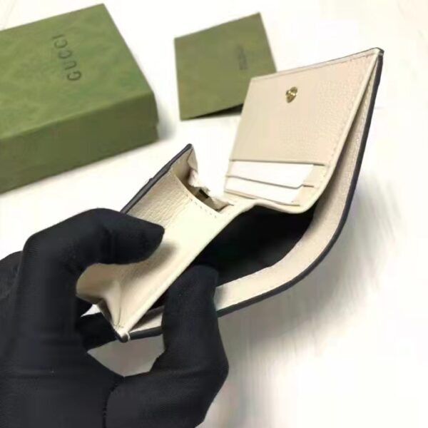 Gucci Unisex Ophidia Card Case Wallet Beige Ebony GG Supreme Canvas (8)
