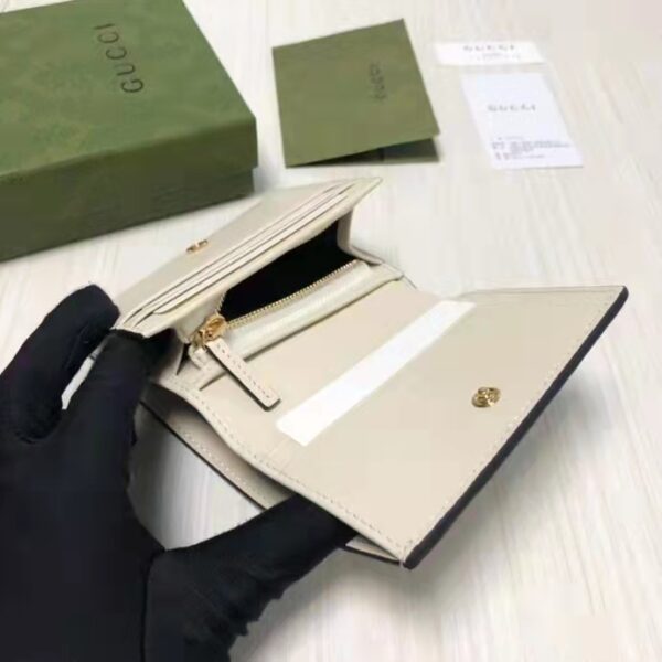 Gucci Unisex Ophidia Card Case Wallet Beige Ebony GG Supreme Canvas (9)