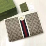 Gucci Unisex Ophidia Toiletry Case Beige Ebony GG Supreme Canvas Double G - Image 2