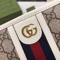 Gucci Unisex Ophidia Toiletry Case Beige Ebony GG Supreme Canvas Double G
