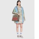 Gucci Unisex Tiger GG Small Tote Bag Beige Ebony GG Supreme Canvas - Image 12