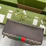 Gucci Unisex Tiger GG Small Tote Bag Beige Ebony GG Supreme Canvas - Image 5