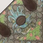 Gucci Unisex Tiger GG Small Tote Bag Blue Beige Ebony GG Supreme Canvas - Bild 8