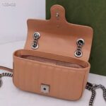 Gucci Women GG Marmont Mini Bag Beige Double G Matelassé Leather – Bild 6