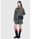 Gucci Women GG Marmont Mini Shoulder Bag Black Double G Matelassé Leather - Image 11