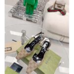 Gucci Women GG Slingback Pump Beige Ebony Original GG Canvas 8 cm Heel - Image 5