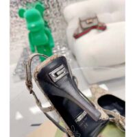 Gucci Women GG Slingback Pump Beige Ebony Original GG Canvas 8 cm Heel (10)