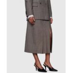 Gucci Women GG Slingback Pump Black Leather Back Ankle Buckle 8 cm Heel - Image 11