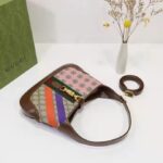 Gucci Women Jackie 1961 Small Shoulder Bag Beige Ebony GG Supreme Canvas – Image 6