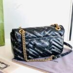Gucci Women The Hacker Project Small Dionysus Bag Black Balenciaga Print Black Leather - Imagen 3