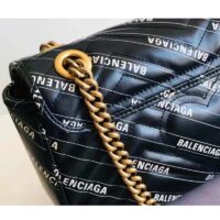 Gucci Women The Hacker Project Small Dionysus Bag Black Balenciaga Print Black Leather (2)