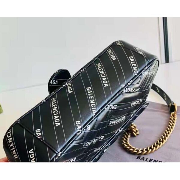 Gucci Women The Hacker Project Small Dionysus Bag Black Balenciaga Print Black Leather (6)