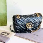 Gucci Women The Hacker Project Small Dionysus Bag Black Balenciaga Print Black Leather - Imagen 2