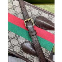 Gucci Unisex Tiger GG Mini Tote Bag Beige Ebony GG Supreme Canvas